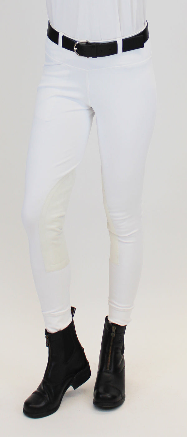 Signature Knee Patch Breeches Classic White