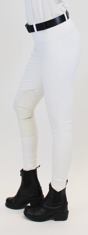 Signature Knee Patch Breeches Classic White